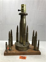 Ammunition Brass Novelty Table Lamp