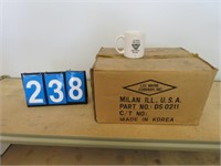 BOX OF JOHN DEERE COFFEE MUGS