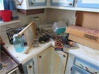 Longaberger repair kit and kitchen items
