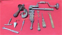 VTG Hand Tools, Hand Drill, Drill Brace, Clamps,