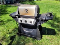 Barbecue grillware propane grill with rotisserie
