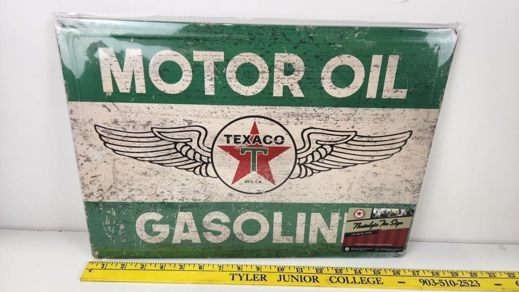 New Metal Sign Texaco 17" x 12"