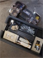 TOOL BOX WITH ELECTRICAL SUPPLIES