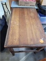 Wood Table with wheels