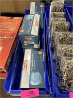 blue Fastenal bin filled with 200 disposable face
