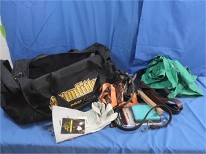 Ratchet Straps, Tools, Steamfitters Duffle Bag