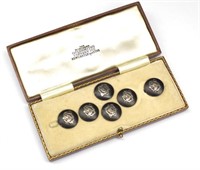 Boxed set of six Equestrian buttons