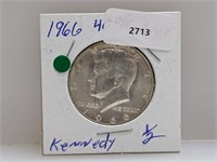 1966 40% Silver JFK Half $1 Dollar