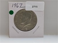 1967 40% Silver JFK Half $1 Dollar