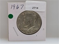 1967 40% Silver JFK Half $1 Dollar