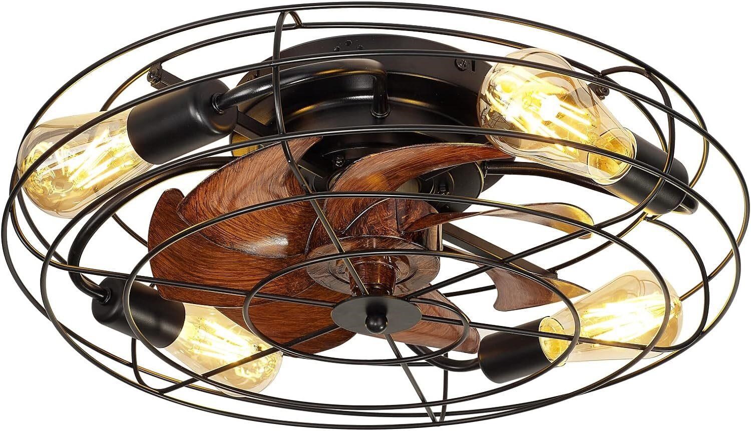 19.7 Caged Ceiling Fan with Light  Bladeless