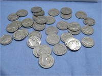 Thirty Six Buffalo Indian Head Nickels