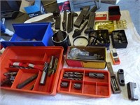 Assorted lot of Lathe tools and Endmills