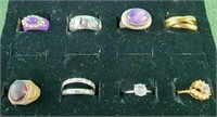 Fasion jewelry rings, Amethyst,  bands,