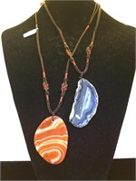 2- Brazilian Agate necklaces by Kalifano