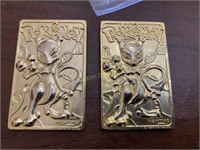 Gold Plated Pokemon 3-D Cards