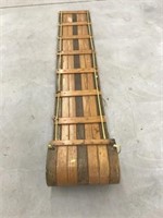 7' 8" Vintage Wooden Toboggan