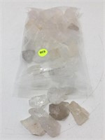 2 lbs quartz fragments. Opaque