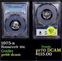 Proof PCGS 1975-s Roosevelt Dime 10c Graded pr69 d