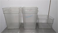 CLEAR POLY FOOD CONTAINER, 10L(1), 20L(2)