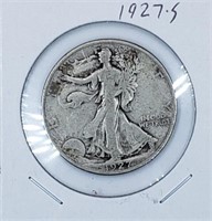 1927-S U.S. Silver Walking Liberty Half Dollar