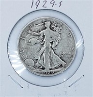 1929-S U.S. Silver Walking Liberty Half Dollar