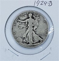 1929-D U.S. Silver Walking Liberty Half Dollar