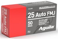 Aguila 1E252110 Target  Range Handgun 25 ACP 50 gr