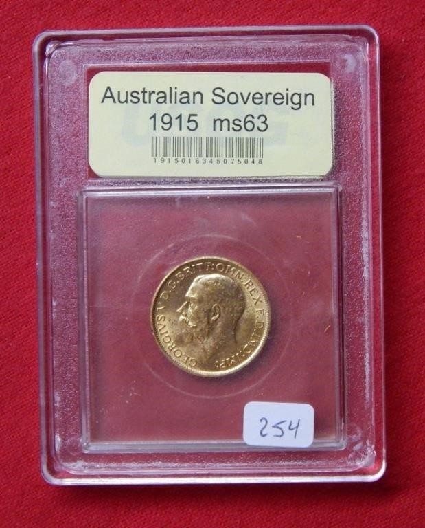 1915 Australian Gold Sovereign ***
