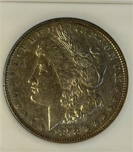 1878 8TF VAM-6 Morgan Silver Dollar AU50 Graded