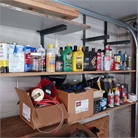 Garage Shelf Lot - Fluids & More