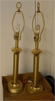 VINTAGE BRASS TABLE LAMPS