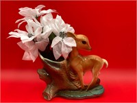 Royal Copley Porcelain Deer Fawn Planter