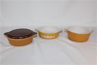 Pyrex - Old Orchard Orange, Butterfly Godl & Orch.