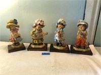 Vintage Hand Painted Boy and Girl Figurines