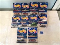 10 Assorted Hot Wheels Collectible Cars