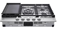 LG ThinQ Built-In Gas Cooktop 30" w/Grill Plate