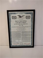 1982 Missouri $5000 Bond Certificate