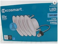 EcoSmart 4 in. White Integrated LED Recessed