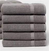 NEW Room Essentials 5pk Bath Towel Bundle Dark