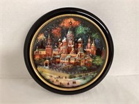 Bradex Russian Collector Plate in Hanging Frame