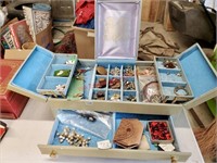 Large Jewelry Box and Contents