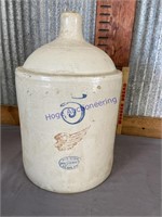 5 GALLON RED WING CROCK JUG,USUAL AGE CHIPS/CRACKS