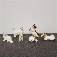 Vintage Bone China Cat Figurines