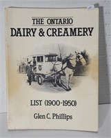 THE ONTARIO DAIRY & CREAMERY LIST BOOK PHILLIPS