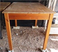 Pine Smoke House Table, 30"x30"x47"