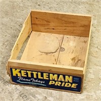 Kettleman Flame Tokays Wooden Crate (Vintage)