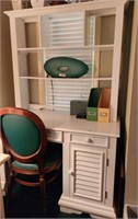 DESK WITH LIBRARY TOP AND CHAIR
