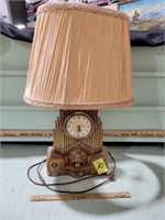 VINTAGE LAMP / CLOCK COMBO