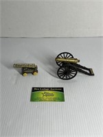 Fort McHenry & West Point, NY Souvenir Canons (2)